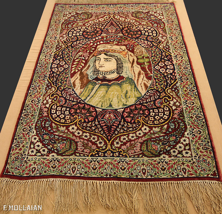 Alfombra Persa Antigua Kerman Ravar n°:65726883